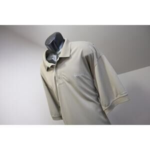 Columbia PFG Performance Olive Vented Fishing Golf Polo Shirt Mens Size 2XL